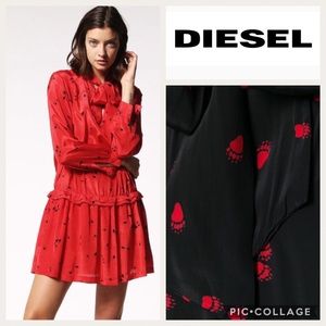 Diesel D-Nielle dress black(shown red for feature)